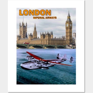 London England Imperial Airways Travel and Tourism Advertising Print Posters and Art